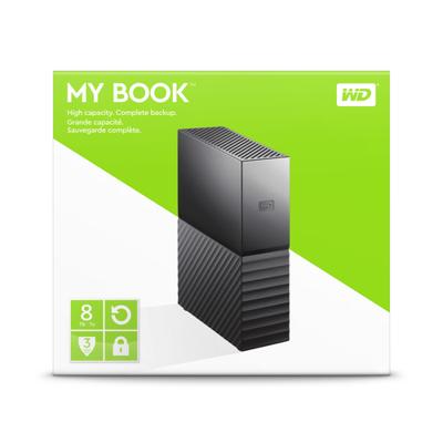 Externe Harde Schijf Western Digital WDBBGB0080HBK-EESN Zwart 8 TB HDD - thumbnail
