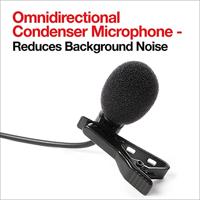 Dasspeld Spraakmicrofoon IK Multimedia MIC LAV Zendmethode:Kabelgebonden Incl. klem, Incl. windkap - thumbnail