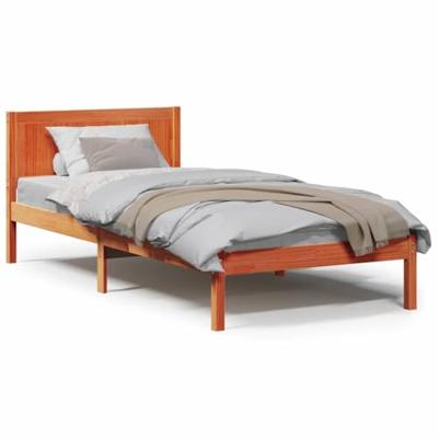 Bedframe Bruin 80 x 200 cm Massief grenenhout