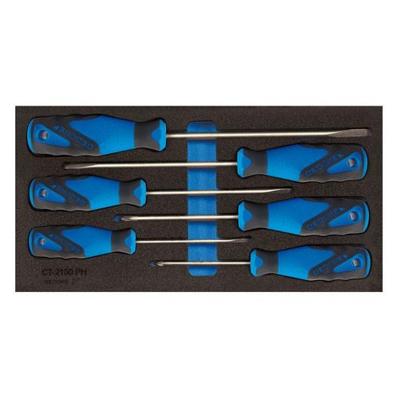 Gedore 1500 CT1-2150 PZ Schroevendraaierset Kruiskop, Plat