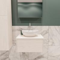 Mondiaz Lush Barco badmeubel underlayment 60 cm 1 lade mdf 1 waskom midden 1 kraangat - thumbnail