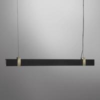 Hanglamp led verlichting boven bureau zwart goud &apos;Lilt&apos; l115cm - thumbnail
