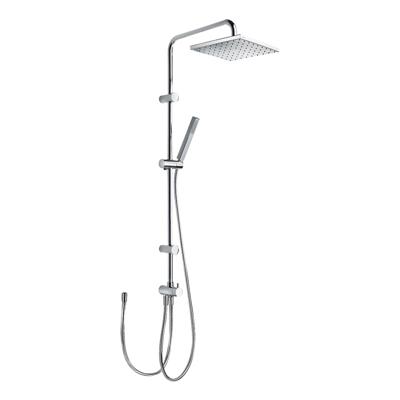 Tres Selection glijstang set met regendouche 111 cm rond chroom