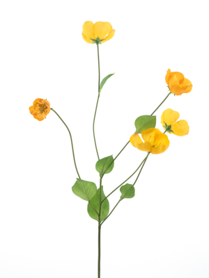 Melastoma spray yellow 76 cm kunstbloem Erutan Avon - Erutan avon