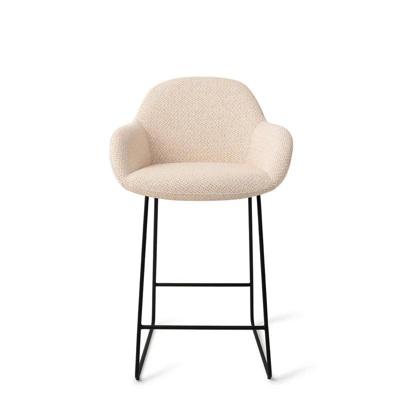 Jesper Home Barkruk 'Kushi' Slide Black, kleur Trouty Tinge (zithoogte 67cm)