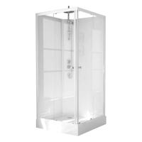 Complete Douchecabine VM Khone III 80x80x220 cm Hoekinstap Mat Wit - thumbnail
