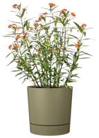 Ronde bloempot met waterreservoir - GARDEN ID - Plano - Ø 39 - 32 L - H 38 cm - Mosgroen - thumbnail