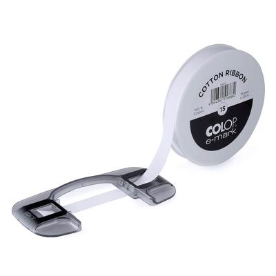 Lint colop emark 15mmx25m wit