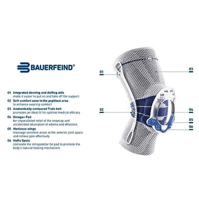 Bauerfeind GenuTrain Kniebrace - 0 - Universeel - Beige