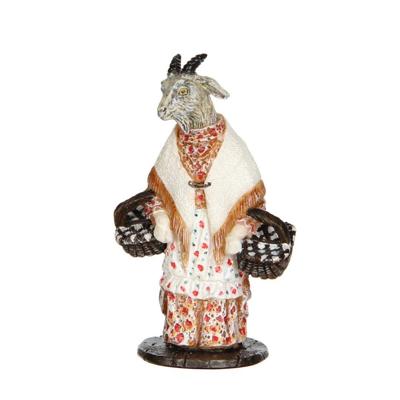 Kerstfiguur moeder geit 7 cm hoog Luville - Luville