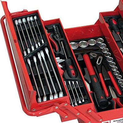 Holzmann Maschinen WZK86CrV Gereedschapskist (gevuld) Rood