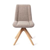 Jesper Home Umedo eetkamerstoel Grainy Greige revolve oak natural - thumbnail