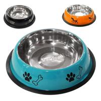 Nobleza Hondenvoerbak met print - RVS - Anti slip - thumbnail