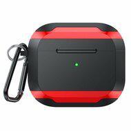 AirPods 3 hoesje - TPU - Anti fall series - Zwart / Rood AirPods 3 hoesje - TPU - Anti fall series - Zwart / Rood