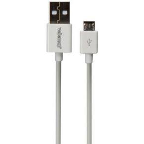 Micro-USB naar USB A 2.0 kabel 2m wit Velleman
