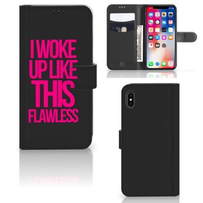 Apple iPhone Xs Max Hoesje met naam Woke Up - Origineel Cadeau Zelf Maken Apple iPhone Xs Max Hoesje met naam Woke Up - Origineel Cadeau Zelf Maken