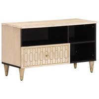 Tv-meubel 80x33x46 cm massief mangohout - thumbnail