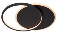 Lucide AXELLE - Plafonnière - Ø 29,5 cm - LED 3 StepDim - 1x24W 2700K - Zwart - thumbnail