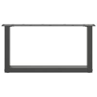 Salontafelpoten 2 st U-vormig 60x(30-31) cm staal antraciet - thumbnail