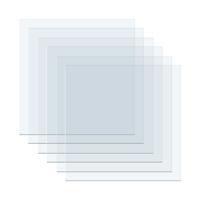 We R Makers • 3d mold press clear plastic sheets 6st. - thumbnail