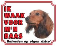 Teckel Waakbord - Langhaar - thumbnail