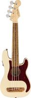 Fender Fullerton Precision Bass Uke WN Tortoiseshell Pickguard Olympic White elektrisch-akoestische bas ukelele - thumbnail