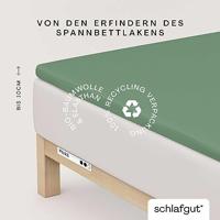 Schlafgut Schlafgut Pure Jersey Topper Hoeslaken M - 120x200 - 130x220 665 Green Mid - thumbnail
