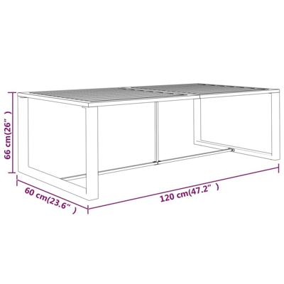 7-delige Loungeset met kussens aluminium antracietkleurig