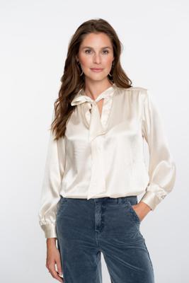 Geisha Blouse With Bow 53546-14 Blouse 701 Champagne