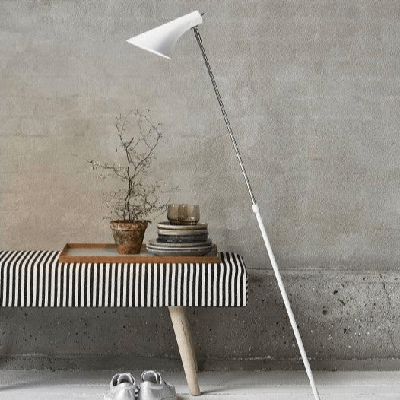 Vloerlamp wit staande lamp &apos;Vanila&apos; Nordlux E14 fitting 129cm