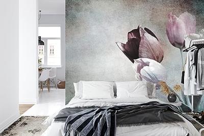 Fotobehang - Vintage Tulpen, prachtig aan de wand, te koop in 11 maten, incl behanglijm