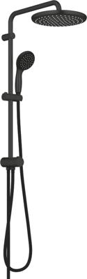 Grohe Vitalio Start Douchesysteem - 250 flex - omstelkraaan - hoofddouche 2 straalsoorten - Handdouche - 1 straalsoort - mat zwart 266802430