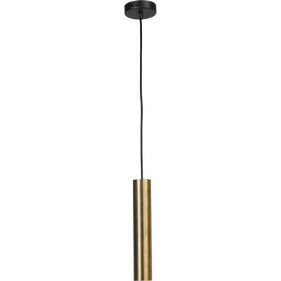 Wants&Needs Lighting Hanglamp Run 1-licht Antiek Messing, Zwart Stof Kabel 200