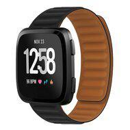 Fitbit Versa 3/4 & Sense 1/2 - Siliconen Loop bandje - Zwart - thumbnail