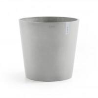 Ecopots Amsterdam kunststof bloempot Grijs/Wit - Ø 47 cm - thumbnail