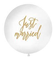 Mega Ballon Just Married Wit - 1m - thumbnail