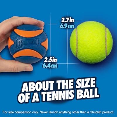 CHUCKIT ULTRA SQUEAKER BAL MEDIUM 6 CM