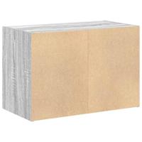 Kast met 2 lades 60x31x40 cm bewerkt hout grijs sonoma eiken - thumbnail