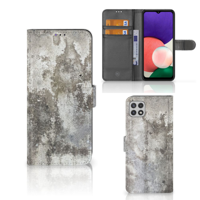 Samsung Galaxy A22 5G | Bookcase | Beton Print - thumbnail