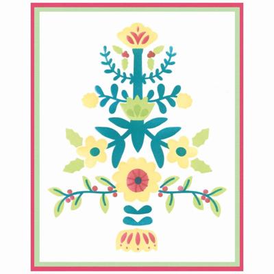 Sizzix • layered stencils a6 folk tree 4pcs