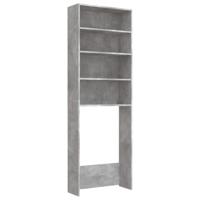Wasmachinekast 64x24x190 cm betongrijs - thumbnail