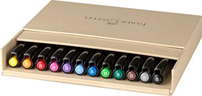 Faber Castell Tekenstift Pitt Artist Pen Brush - 12dlg studiobox