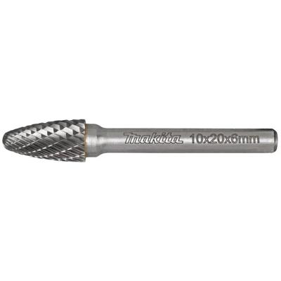 Makita B-52788 Freesstift Hardmetaal Ronde boog Afmeting, Ø 10 mm Werklengte 20 mm Schachtdiameter 6 mm 1 stuks Makita B-52788 Freesstift Hardmetaal Ronde boog Afmeting, Ø 10 mm Werklengte 20 mm Schachtdiameter 6 mm 1 stuks