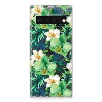 Google Pixel 6 Pro | TPU Case | Orchidee Groen - thumbnail