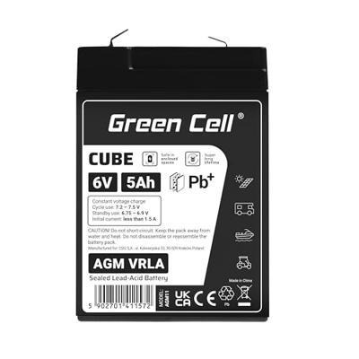 Green Cell AGM11 UPS-accu Sealed Lead Acid (VRLA) 6 V 5 Ah - thumbnail