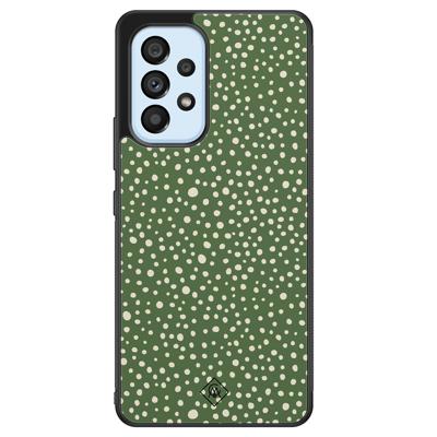 Samsung Galaxy A53 hoesje - Green dots Samsung Galaxy A53 hoesje - Green dots