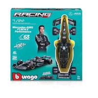 Bburago F1 KIT Mercedes AMG W14E mit Helm, #44 Hamilton 1:24 Auto - thumbnail