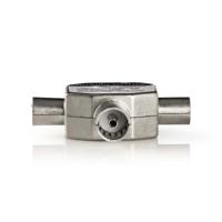 Nedis Satelliet- en Antenne-Adapter | 2x Coax Male | IEC Female | 1 stuks - CSBW40950WT CSBW40950WT - thumbnail