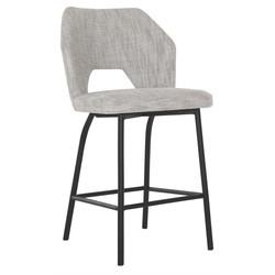 MUST Living Barstoel 'Bloom' kleur Lichtgrijs (zithoogte 65cm)