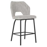 MUST Living Barstoel 'Bloom' kleur Lichtgrijs (zithoogte 65cm) - thumbnail